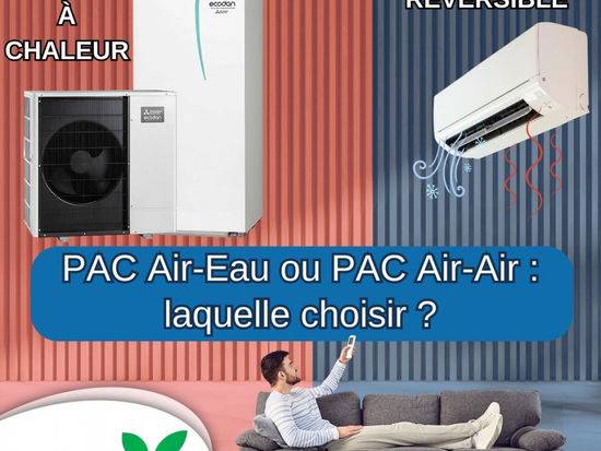 Quelle différence entre une pompe à chaleur air-air et une pompe à chaleur air-eau ?