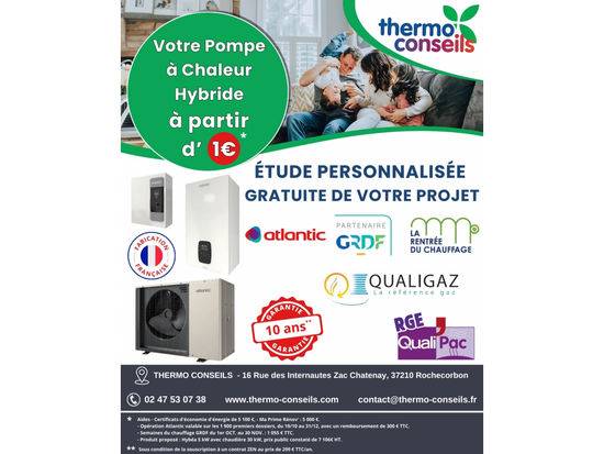 Pompe à Chaleur Hybride à partir de 1 euros