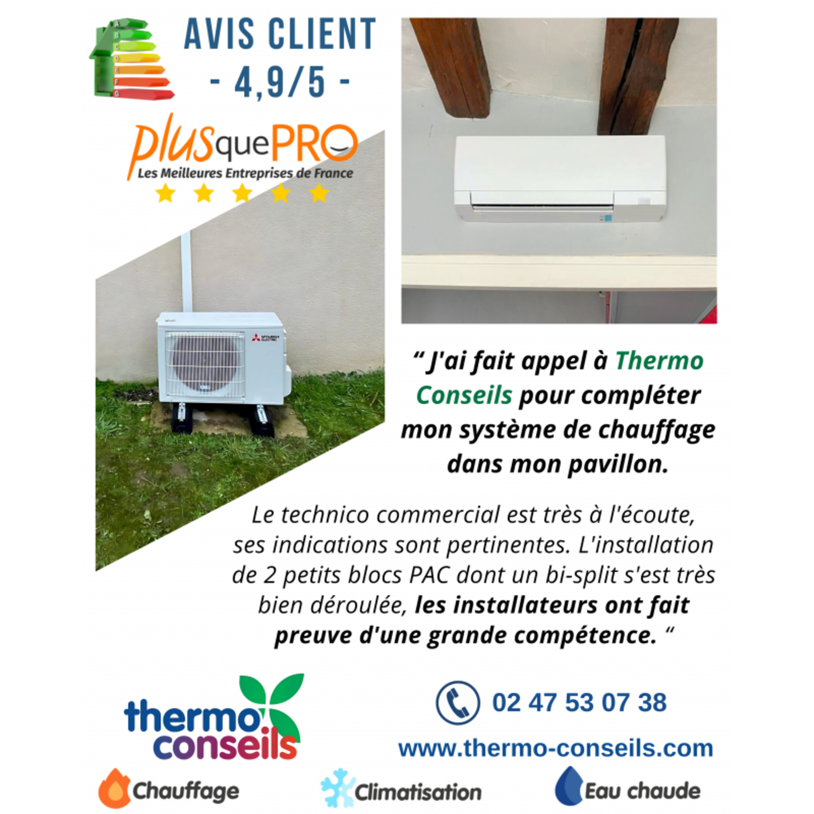 Installation d’une pompe à chaleur air/air - Climatisation réversible à Ruaudin dans la Sarthe(72) Installation d’une pompe à chaleur air/air - Climatisation réversible à Ruaudin dans la Sarthe(72)
