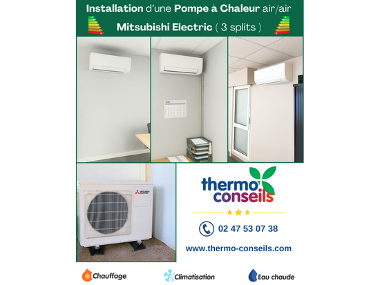 Installation d’une pompe à chaleur Mitsubishi Electric