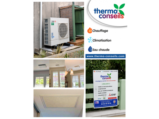 Installation d'une pompe à chaleur gainable Mitsubishi Electric